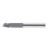 VHM Rippenkugel Schaftfräser mit 3 Schneiden 3RBS010080S04 mit JCRO Beschichtung 1mm Durchmesser