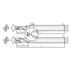 Fasenfräser Mini 2MCE010001120 mit JCRO Beschichtung 1mm Durchmesser