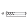 VHM Schruppfräser mit 5 Schneiden 5RRS160015100 mit JCRO Beschichtung 16mm Durchmesser
