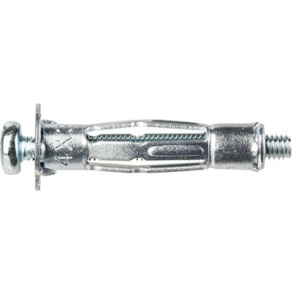 Cheville métallique à expansion avec vis - Ø Perça: 10 mm | Vendu par: 50 | Long. cheville: 65 mm | Øvis: M5 | Épaisseur cloison: 20 à 34 mm Cheville métallique à expansion avec vis - Ø Perça: 10 mm | Vendu par: 50 | Long. cheville: 65 mm | Øvis: M5 | Épaisseur cloison: 20 à 34 mm-Lire la description