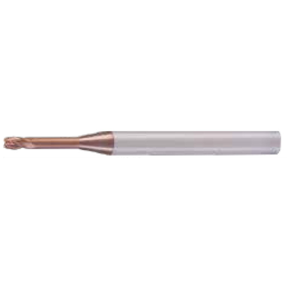 Fraise en carbure monobloc à bord tranchant 4KRE008100S04 avec revêtement TISIN diamètre 0,8 mm-Leggi tutto