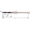 VHM Schaftfräser AMD für Zirconia 3AMD025170347 mit DIA Beschichtung 2,5mm Durchmesser