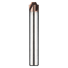 VHM Viertelkreisfräser mit 4 Schneiden 4DRC039060S16 mit TISIN Beschichtung 3,9mm Durchmesser
