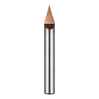 VHM Gravierfräser 1DTE001900S06 mit TISIN Beschichtung 0,1mm Durchmesser 50mm Länge-Beschreibung lesen
