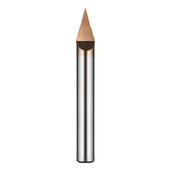 VHM Gravierfräser 1DTE003600S04 mit TISIN Beschichtung 0,3mm Durchmesser 40mm Länge-Beschreibung lesen