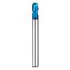 VHM Mini Schaftfräser scharfkant 4BRE010100S04 mit TISIN-S Beschichtung 1mm Durchmesser
