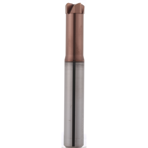 Fraise à rayon d'angle en carbure monobloc pour vitesse et avance élevées 4KCU04016070L avec revêtement TISIN diamètre 4 mm-Leggi tutto