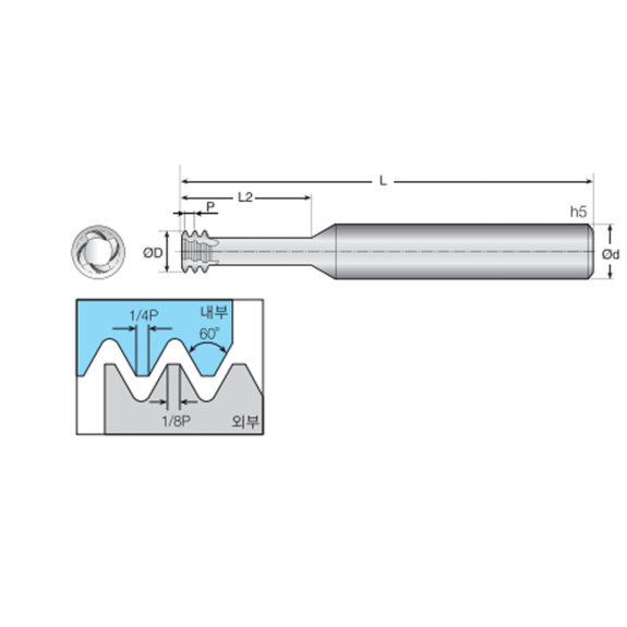 Schaftfräser kurz 4TSH024092S03M3 mit TISIN-S Beschichtung 2,4mm Durchmesser-Beschreibung lesen