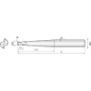 Vollradiusfräser High Speed 2TCR0200053501 mit TISIN Beschichtung 2mm Durchmesser
