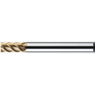 VHM Eckradiusfräser lang 4HCR012001S06 mit TISIN Beschichtung 1,2mm Durchmesser-Beschreibung lesen