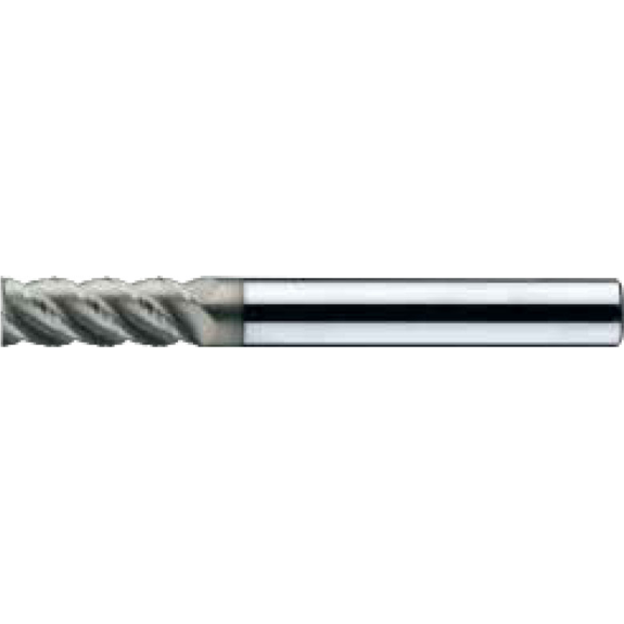 VHM Feinschruppfräser 4HRM100220070 mit AICrN Beschichtung 10mm Durchmesser 70mm Länge-Beschreibung lesen