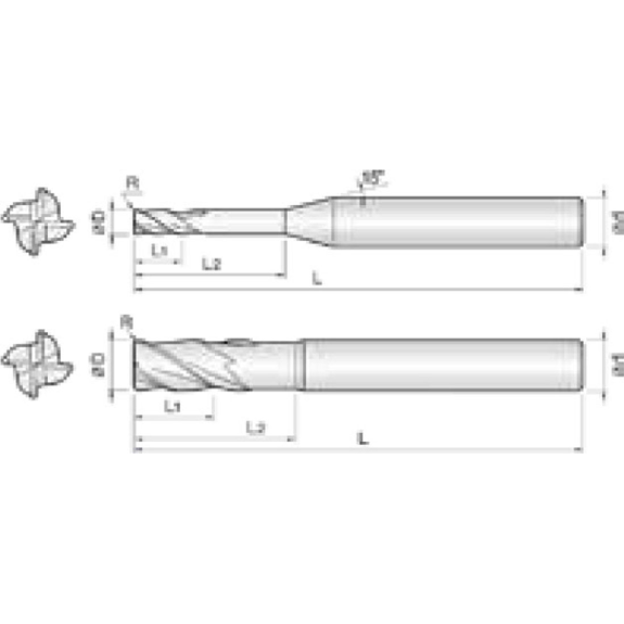 VHM ER Fräser High Speed 4SCU080010160 mit TISIN Beschichtung 8mm Durchmesser-Beschreibung lesen