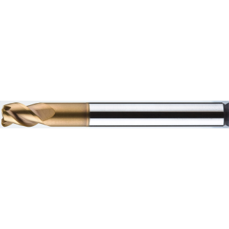 VHM Eckradiusfräser 3HOR025005160 mit AICrN Beschichtung 2,5mm Durchmesser 45mm Länge-Beschreibung lesen