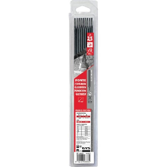 Électrodes fonte ferro nickel, diamètre 3,2 mm, longueur 350 mm, boîte de 9 pièces-Leer más