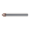 Anfasfräser mit 2 Schneiden 3CFC008900011 mit TISIN Beschichtung 0,8mm Durchmesser