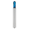 VHM Radiusfräser kurz kurz 2BSB009009S04 mit TISIN-S Beschichtung 0,9mm Durchmesser