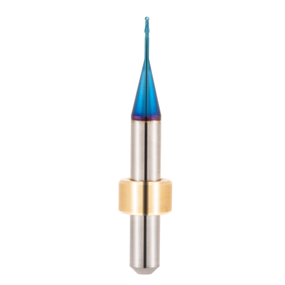 VHM Schaftfräser IMB für Kobalt-Chrom und Titanium 2IMB010100650 mit ULTRA-X Beschichtung 1mm Durchmesser-Beschreibung lesen