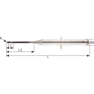 VHM Schaftfräser WID für Zirconia 3WID025200340 mit DIA Beschichtung 2,5mm Durchmesser-Beschreibung lesen