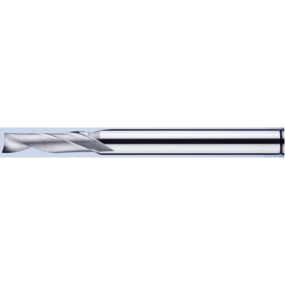 Einzahnfräser mit 1 Schneide für ABS 1NEM060150S06 mit  Beschichtung 6mm Durchmesser 60mm Länge-Beschreibung lesen