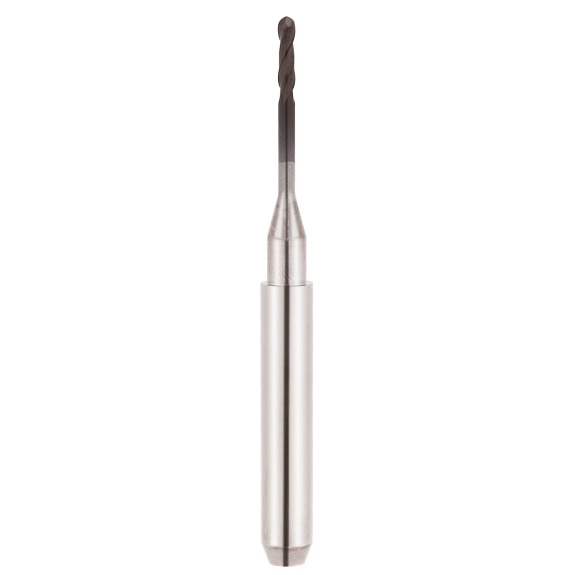 VHM Schaftfräser ARD für PEEK, PMMA, WAX und Zirconia 3ARD010160663 mit DIA Beschichtung 1mm Durchmesser-Beschreibung lesen