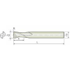 VHM Eckradiusfräser 2KNR040010060 mit TISIN Beschichtung 4mm Durchmesser 60mm Länge