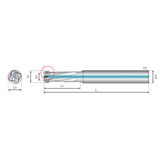 Gewindefräser für Generalanwendungen 4TMM118350S12M16 mit TISIN-S Beschichtung 11,8mm Durchmesser-Beschreibung lesen