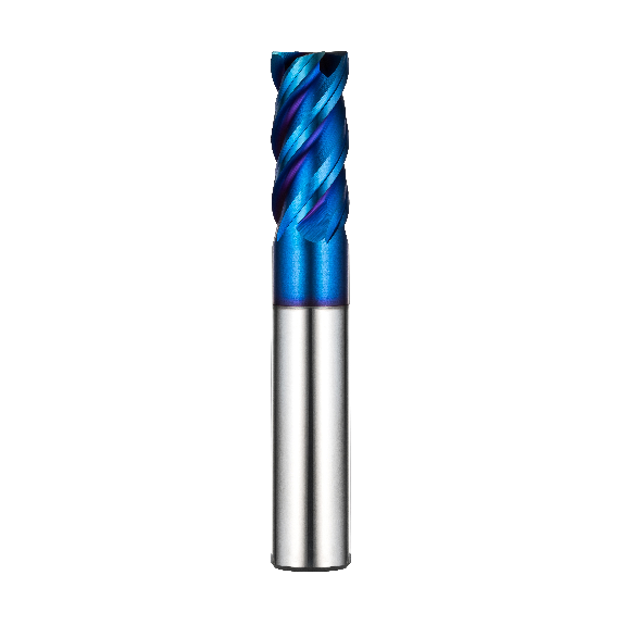 Fraise en carbure monobloc pour coupes lourdes 4ESE050200S06 avec revêtement BLEU diamètre 12mm-Leggi tutto