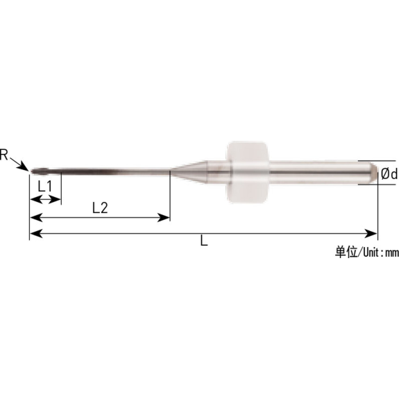 VHM Schaftfräser ZID für Zirconia 3ZID020180357 mit DIA Beschichtung 2mm Durchmesser-Beschreibung lesen