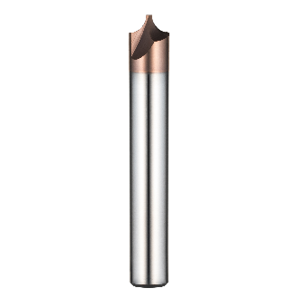 VHM Viertelkreisfräser 2DRC039060S16 mit TISIN Beschichtung 3,9mm Durchmesser 85mm Länge-Beschreibung lesen