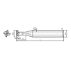 Schneidfräser für T-Nuten 4TSCD030010045 mit JCRO Beschichtung 3mm Durchmesser
