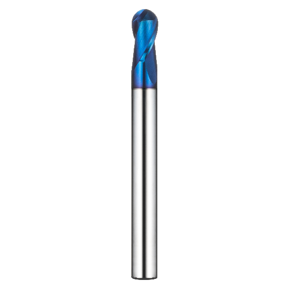 Radiusfräser 2BCB030080S06 mit TISIN Beschichtung 3mm Durchmesser 80mm Länge-Beschreibung lesen