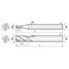 Schaftfräser VHM mit langem Schaft 4LGM040200S06 mit AICrN Beschichtung 4mm Durchmesser