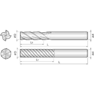 Schaftfräser Diamant beschichtet 6DLM160500200 mit Diamond Beschichtung 16mm Durchmesser-Beschreibung lesen