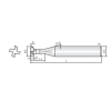 Schneidfräser für T-Nuten 4TSR060020060 mit JCRO Beschichtung 6mm Durchmesser