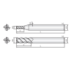 VHM Schaftfräser mit 4 Schneiden 4MSE012045S06 mit HR Beschichtung 1,2mm Durchmesser