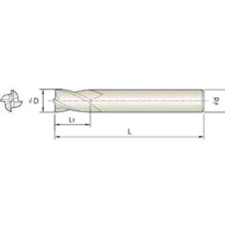 VHM Schaftfräser scharfkant 4KCE140350090 mit TISIN Beschichtung 14mm Durchmesser-Beschreibung lesen