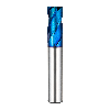 VHM Eckradiusfräser für Heavy Cuts 4ECR040005S04 mit BLUE Beschichtung 4mm Durchmesser