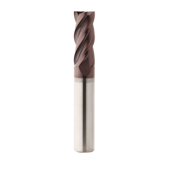 Schaftfräser 4WCE040120S06 mit TISIN Beschichtung 4mm Durchmesser 55mm Länge-Beschreibung lesen