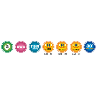 VHM Kugelfräser Ultrapräzise 2UPB003006S04 mit TISIN Beschichtung 0,3mm Durchmesser-Beschreibung lesen