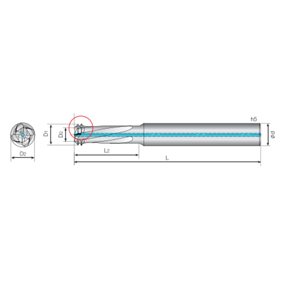 Gewindefräser für mehrere Anwendungen 4TMA047140S06M6 mit G-TAC Beschichtung 4,7mm Durchmesser-Beschreibung lesen