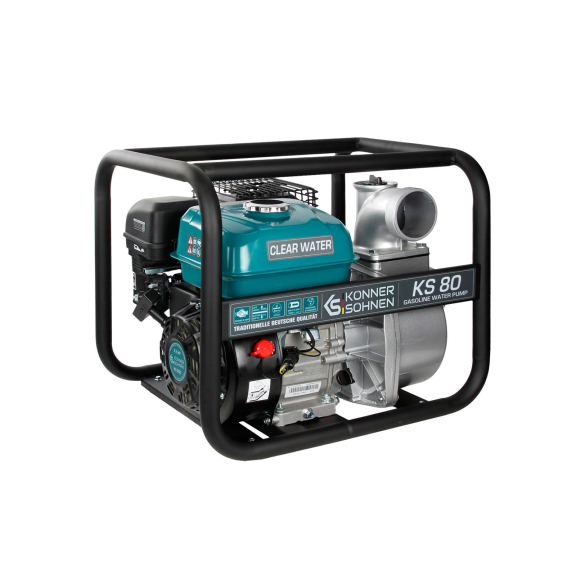 Wasserpumpe für reines Wasser KS 80 Motormodell KS 200 Hubraum, cm3 196-Beschreibung lesen