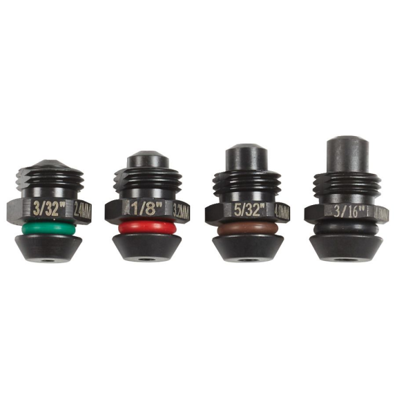 Juego de 4 recambios para la remachadora M12 (2.4, 3.2, 4.0, 4.8mm) - Rivet Tool Nose Set 4pcs-Leer más