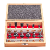Juego de fresas para madera - Router bit set - 12 pcs