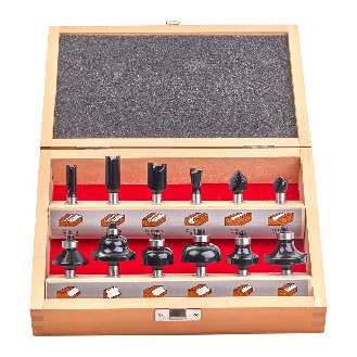 Juego de fresas para madera - Router bit set - 12 pcs-Leer más