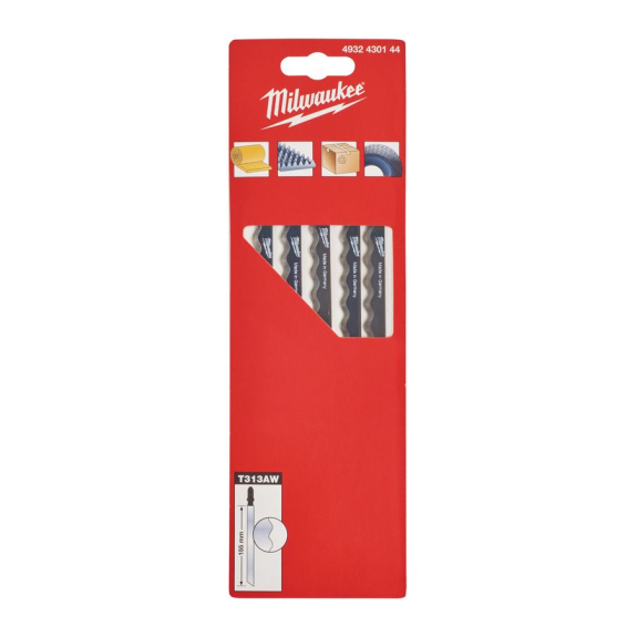 Aplicaciones especiales: material aislante - 155 mm wave knife T 313 AW - 5 pcs-Leer más