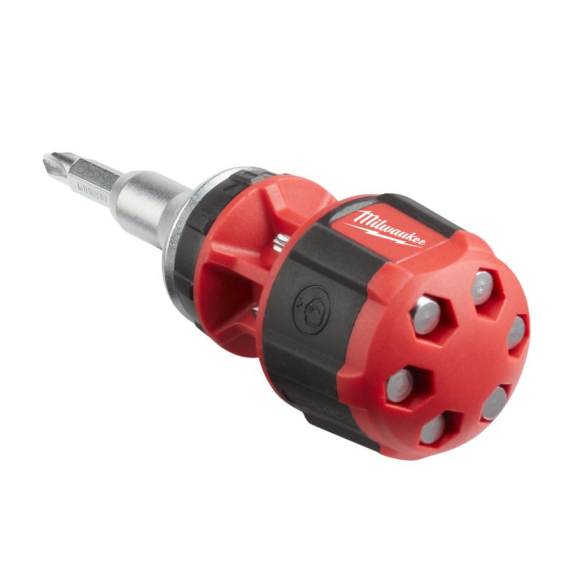 Multipuntas compacto con carraca 8 en 1 - 8 in 1 Compact Ratcheting Multi-bit Screwdriver - 1pc-Leer más