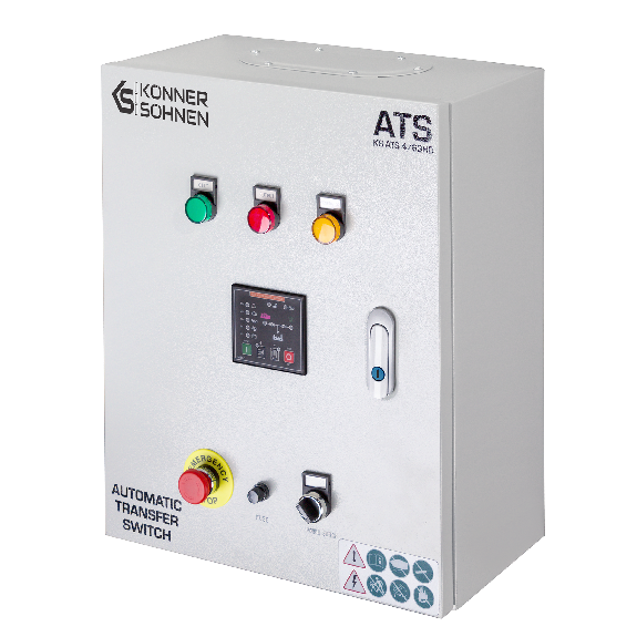 ATS-Einheit KS ATS 4/63HD Batteriespannung 12 V DC Betriebsspannung 230/400-Beschreibung lesen