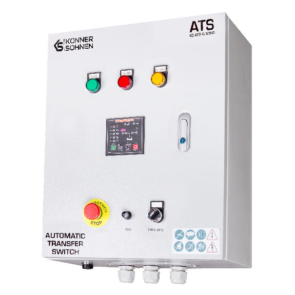 ATS-Einheit KS ATS 4/63HD Batteriespannung 12 V DC Betriebsspannung 230/400-Beschreibung lesen