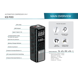 Compresseur à batterie 120W-Lire la description