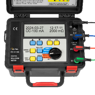 PCE Instruments Milliohmmeter PCE-MO 2006 Messbereich 0 mΩ ... 2.000 Ω |Auflösung 0,1 mΩ |Interner Speicher-Beschreibung lesen